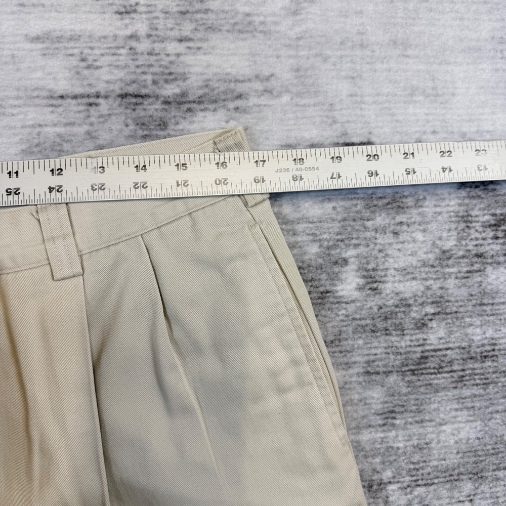 Tommy Hilfiger Mens Pleated Chino Pants Beige Khaki Cotton 36x30 Straight Leg‎ - Picture 8 of 9